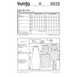 6628 Burda Naaipatroon | Jurk in variaties