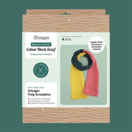 Colour Block Sjaal Beginner Knit Kit Scheepjes