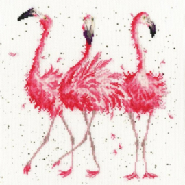 Pink Ladies Borduurpakket Wrendale Designs by Hannah Dale XHD24