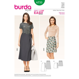 6733 Burda Naaipatroon | Rok in variaties