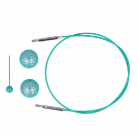 50cm Teal kabel | The Mindful Collection | KnitPro