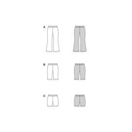 9196 Burda naaipatroon - Legging in variatie