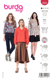 5924 Burda Naaipatroon | blouse in variatie