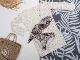 Beach Dayz Dress Crochet Durable Coral