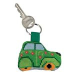 Green Car Aida Key Ring Permin