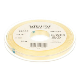 07 6mm/¼" Lint Satin Luxe Double face p.m. / per 3.3 feet