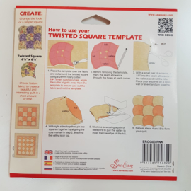 6.5" Twisted Square Template Sew Easy 