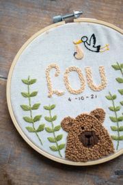 Baby Bear | modern embroidery kit | Daffy's DIY