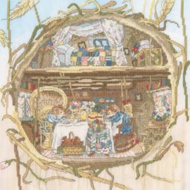 Tea with the harvest mice - aida Bothy Threads telpakket