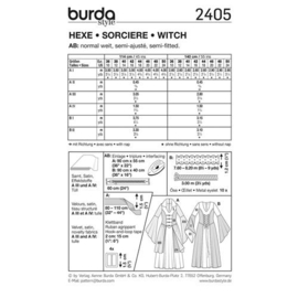 2405 Burda Naaipatroon - Heksen jurken