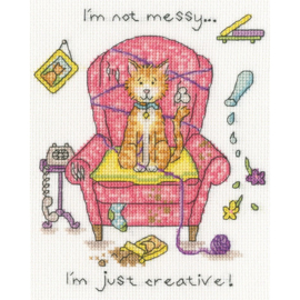 Crafty cat - aida Bothy Threads telpakket