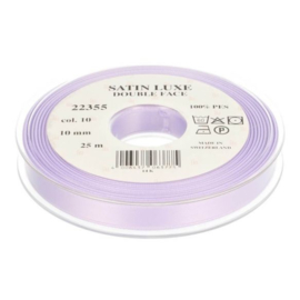10 10mm/0.4" Lint Satin Luxe Double face p.m. / per 3.3 feet