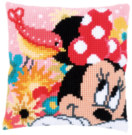 Minnie Has A Secret Disney Canvas Cushion Vervaco