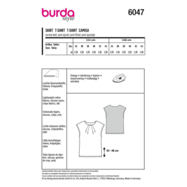6047 Burda Naaipatroon | Top in variaties