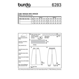 6283 Burda Naaipatroon | Broek in Variaties