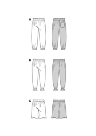 9211 Burda Naaipatroon | Broek in variatie