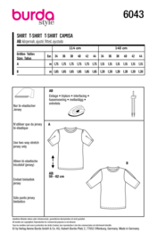 6043 Burda Naaipatroon | Shirt in variaties