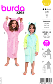 9219 Burda Naaipatroon | Badjas in variatie