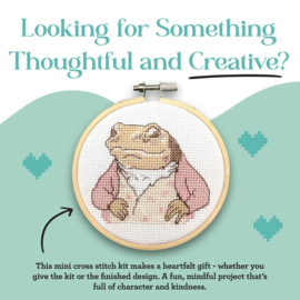 Jeremy Fisher Peter Rabbit - aida - the Crafty kit Company telpakket