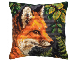 Fox | Voorbedrukt Kruissteekkussen | Collection D'Art