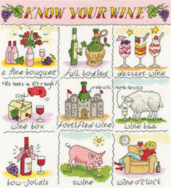 Know your Wine | Aida telpakket by Helen Smith | Bothy Threads
