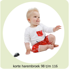 Korte harembroek maat 98 t/m 116 Annie do it yourself naaipatroon