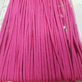 540 Roze 3mm Imitatieleer Band  p.m. 