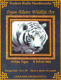 White Tiger Borduurpatroon Kustom Krafts