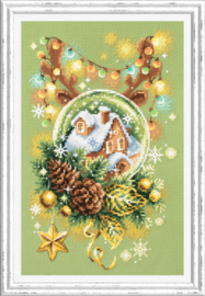 Light Christmas Aida Magic Needle Embroidery Kit