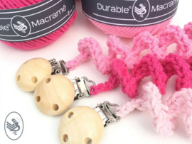 Pacifier Clip Ombelico Crochet Durable Macrame