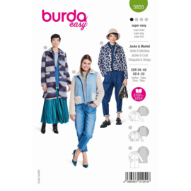 5855 Burda Naaipatroon | Jack en mantel