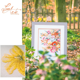 Bedek me met tulpen | Evenweave telpakket | Lanarte