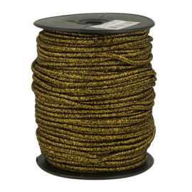 3mm Gold Glitter Cord Elastic