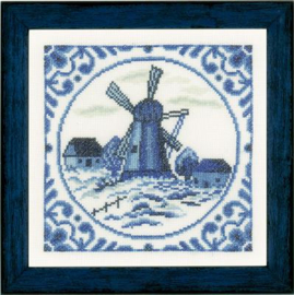 Classic Delft  Windmill Aida Lanarte