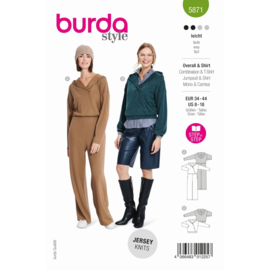 5871 Burda Naaipatroon | Overall & shirt