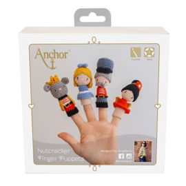Haakset Notenkraker- vingerpoppetjes (Nutcracker finger puppets) | Anchor