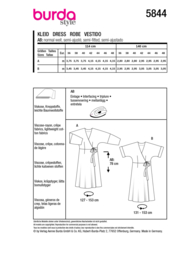 5844 Burda Naaipatroon | Jurk in variatie