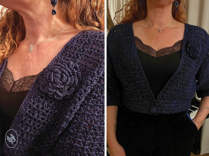 Glamour bolero - gehaakt - Durable Glam
