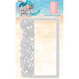 Coral Border card shape cutting dies | Take me to the ocean | StudioLight