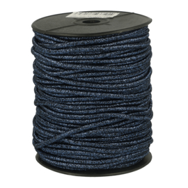 3mm Blue Glitter Cord Elastic