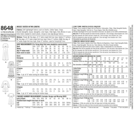 8648 R5 Simplicity Naaipatroon | Duster met variaties 40-48