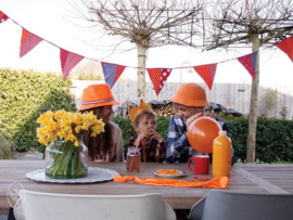 Oranje Bucket Hat Haken Durable Cosy