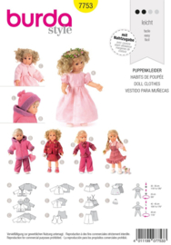 Burda Naaipatroon 7753 | Poppenkleertjes in variaties