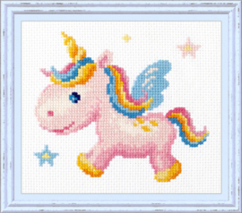 Rainbow Unicorn Aida Chudo-Igla Embroidery Kit