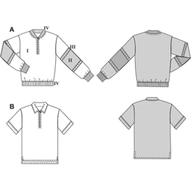 5744 Burda Patroon - Pullover in variatie