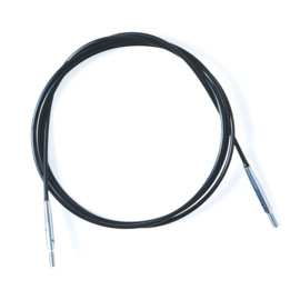 40cm Zwart Swivel stainless steel kabel | 360°| KnitPro