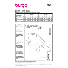 5641 Burda naaipatroon - Shirt in variatie