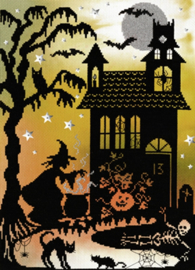 Enchanted: Pumpkin House Aida telpakket Bothy Threads