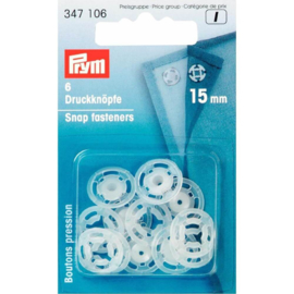 15mm Sew-On Snap Fasteners Prym