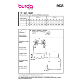 5638 Burda naaipatroon - Top in variatie